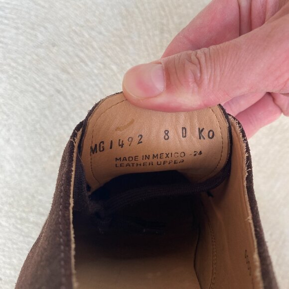 NEW Polo Ralph Lauren brown suede goodyear welt derby shoes - Picture 6 of 7